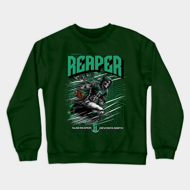 Reaper - Devonta Smith Philadelphia Eagles Graphic Crewneck Sweatshirt by HauzKat Designs Shop